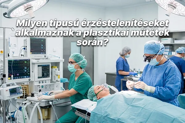 Milyen típusú érzéstelenítéseket alkalmaznak a plasztikai műtétek során?
