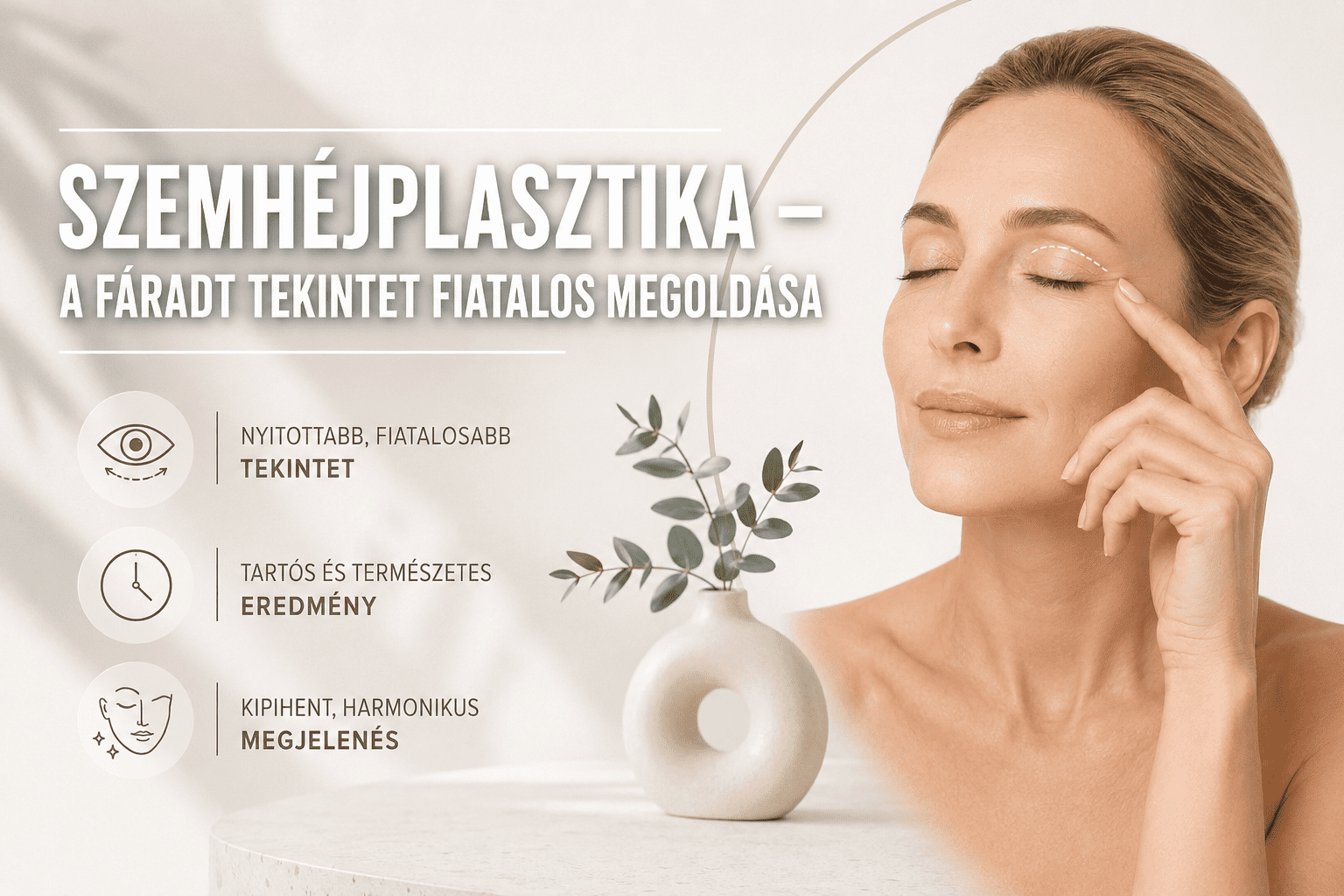 Szemhéjplasztika – a fáradt tekintet fiatalos megoldása